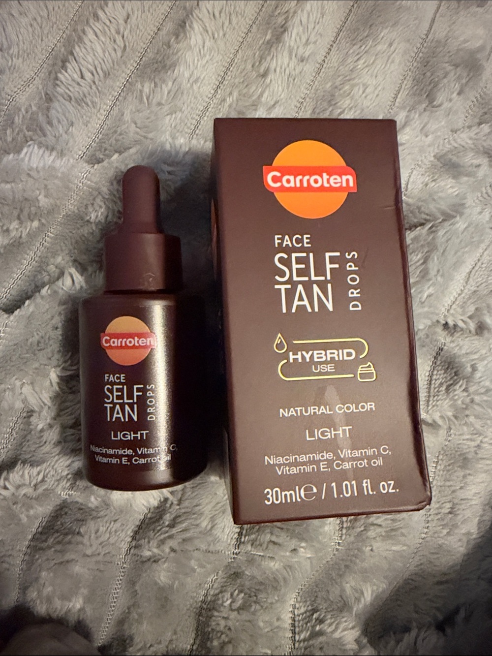 Face Self Tan Drops - Light - Brown Bottle